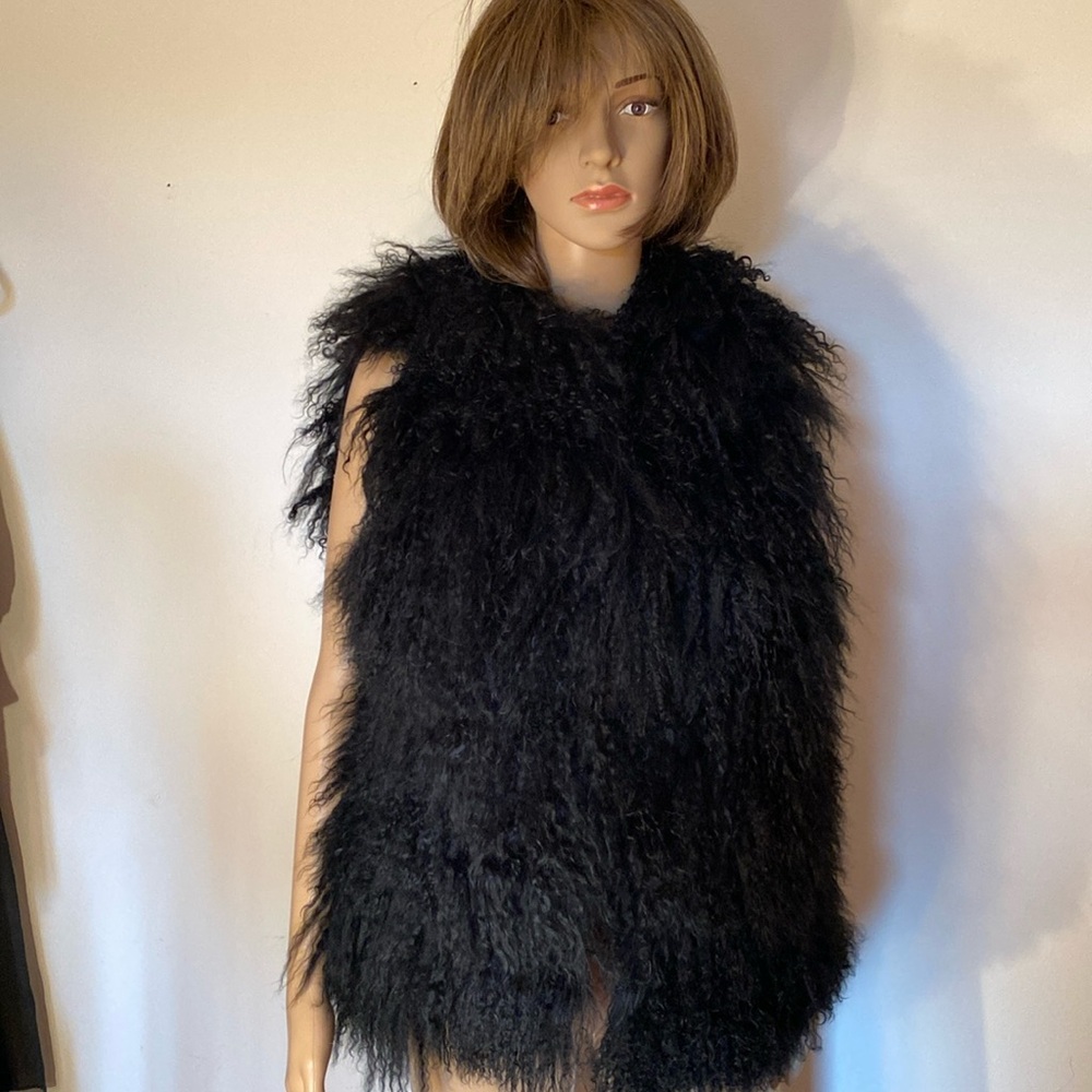 Genuine Mongolian lamb vest size S!!